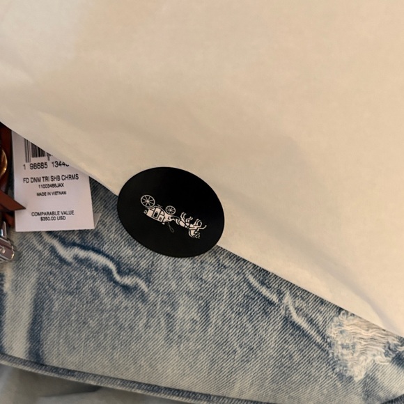 Coach Denim With All Original Charms. authentic - Picture 8 of 9